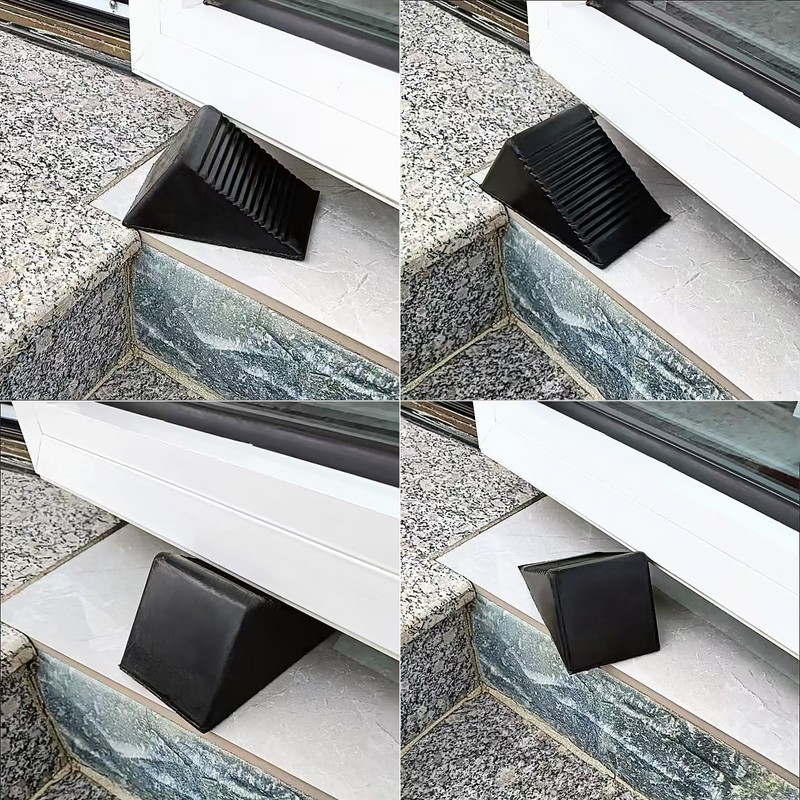 Heavy Rubber Duty Door Stopper Holder,6cm Big High Stop Wedge