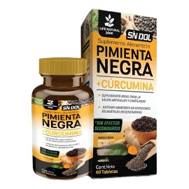 Curcumina Pimienta Negra Alta Absorción Cápsulas Sabor