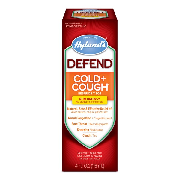 Cold and Cough Medicine by Hyland's Defend, Non-Drowsy, Syrup for
