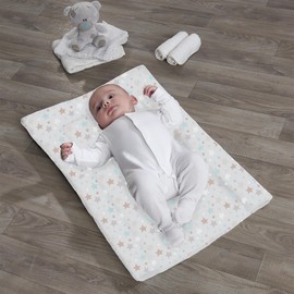 Kinder Valley Baby Changing Mat - Pastel Stars Nappy Mat for Babies, Portable Unisex Changing Pad with Cute Stars Design