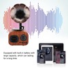 Heayzoki Retro Bluetooth Speaker, Portable Walnut Speakers Radio, Mini Loudspeaker