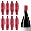 SisBroo Silicone Wine Stopper Reusable Wine Bottle Stopper, 8Pcs Champagne