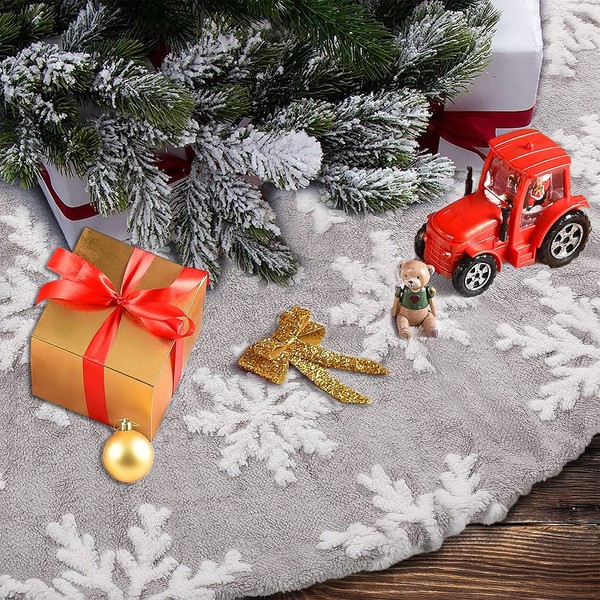 Christmas Tree Blanket, Christmas Tree Skirt, Large Plush Christmas Tree
