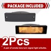 HECASA Pair Bumper Turn Signal Lights Compatible with 1988-1997 Nissan