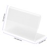ZEONHEI 90 PCS 6 x 4cm Mini Acrylic Sign Holder,