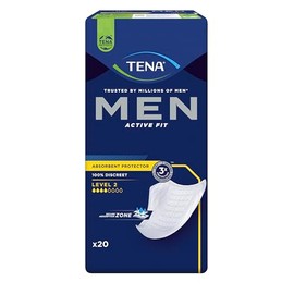 TENA Men Maximum Guard Incontinence Pad for Men, Maximum Absorbency, 20 count