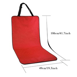 Car Seat Cover for Dogs Front, Dog Car Seat Cover Waterproof ScratchProof Nonslip, Universal Car Seat Cover for Dogs (Red)