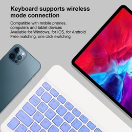 Keyboard and Mouse,Ultra Slim Bluetooth Keyboard and Mouse Combo Rechargeable Portable Keyboard Mouse Set for Laptop PC Cellphone(for)