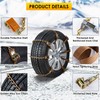 Snow Chains Tire Chains for Car Trucks 8 Pieces Universal