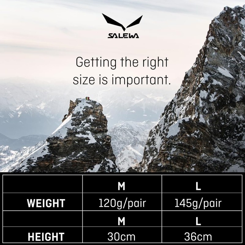 Salewa Unisex Adult PUEZ PTX Trekking Gaiter, Black Out, M