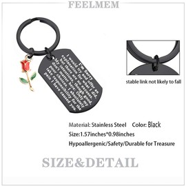 FEELMEM Apology keychain Gift Sorry Gift for Apologizing I'm Sorry Keychain Forgive Me Gifts to Say You're Sorry(I’m sorry-black)