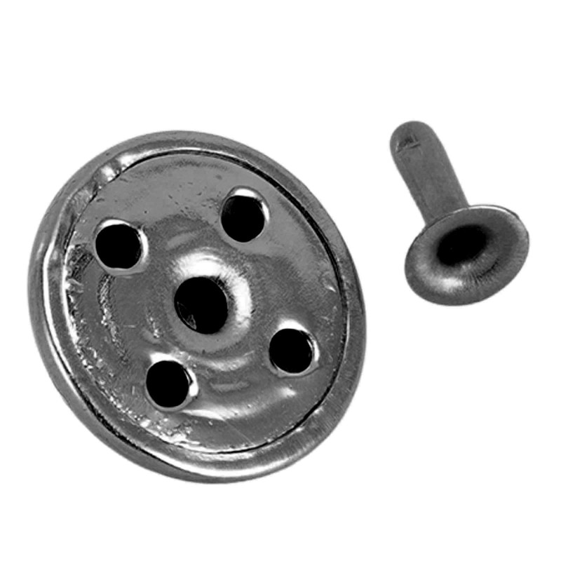 100pcs Mushroom Rivets Multipurpose Double Cap Mushroom Rivets for Belts