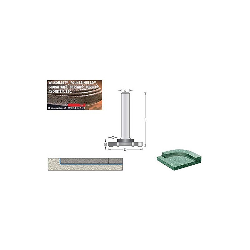 Amana Tool - 57136 Carbide Tipped Countertop Trim 6 Wing