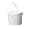 Consolidated Plastics Pail with Handle, Polypropylene, 1.5 Quart, White, 10