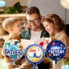 10Pcs Happy Father's Day Balloons, Premium Aluminum Foil Fathers Day