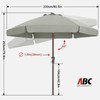 ABCCANOPY 7.5ft Patio Umbrella, Outdoor Table Umbrella with Push Button