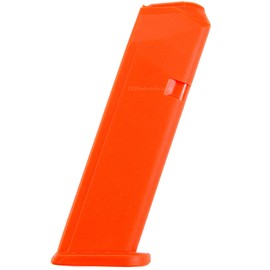 American Safety Trainer - (Compatible with Glock 45) - Non-Functional Solid Polymer Magazine - Blaze Orange - U.S.A – Fits Model Specific Mag Holsters