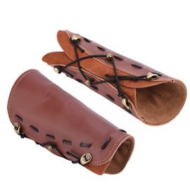 RVSWIHFA Archery Arm Guard Protection Knight Shooting Arrow Safe Strap Armband Bracers for Target Shooting Arrow Bow with Adjustable Strap