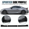 6PCS Universal Side Skirt Extension Kit – 205 cm Trim-to-Fit