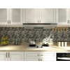 Peel & Stick Backsplash Tile for Kitchen, Gray Decorative Tile