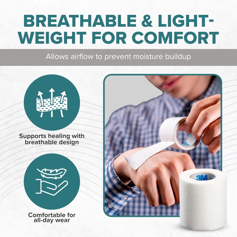 Epi-Tape Medical Tape – Professional-Grade, Skin-Friendly, Strong Adhesive Tape Breathable,