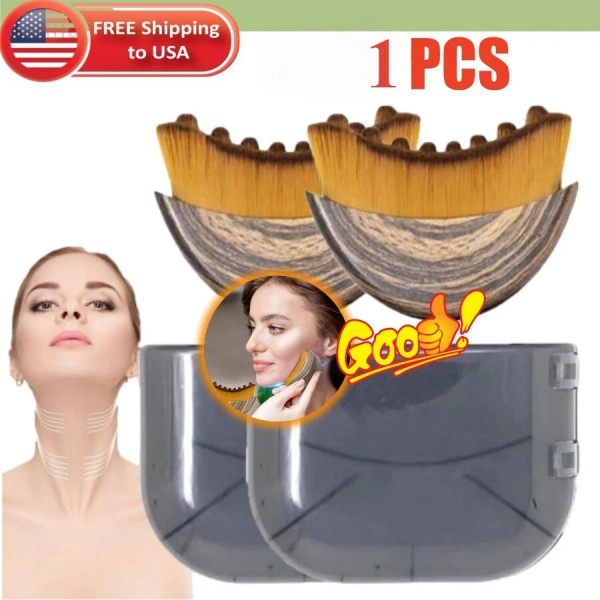 Unbranded Lymphatic Contour Face Brush Dry Brushing Face Brush, Lymphatic