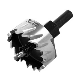 McJ Tools 1-7/8 Inch HSS M2 Drill Bit Hole Saw for Metal, Steel, Iron, Alloy, Ideal for Electricians, Plumbers, DIYs, Metal Professionals