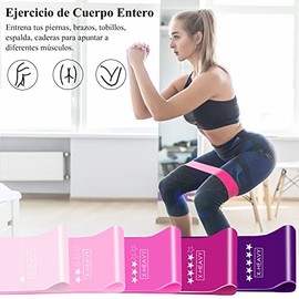 Jasonwell Bandas de Resistencia Bandas Elasticas para Ejercicio Set de Resistencia Multifuncionales para Rehabilitacion Terapeuticas Entrenamiento de 