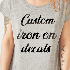 Wonder Vinyl Custom Iron-On Name Transfer | Glitter Name Iron-On | Custom Name Decals | Custom Name Heat Transfer Decals