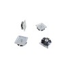 Threaded Inserts for Square Tubing - Metal Threaded Star Type Insert 1-1/2" (O.D.) Square Tubing Insert 1/4-20 Threads - Square Threaded Tube Inserts (4)