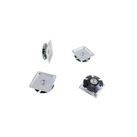 Threaded Inserts for Square Tubing - Metal Threaded Star Type Insert 1-1/2" (O.D.) Square Tubing Insert 1/4-20 Threads - Square Threaded Tube Inserts (4)