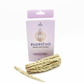 SOUL STICKS Namtso Tibetan Handmade Rope Incense 20 Sticks Handrolled Himalayan Lokta Paper Incense 4 Inch (Positive Vibes)