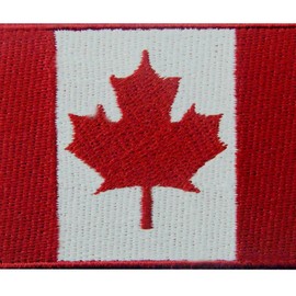 Canada Flag Embroidered Patch Canadian Maple Leaf Iron On Sew On National Emblem