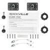 Rockville Cube Black Pair of 3.5" Black Home Theater Wall