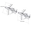 HONEY BEAR Airplane Plane Cufflinks for Men Shirt Steel with