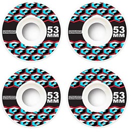 Consolidated Skateboard Wheels Cracked Cube 53mm 99A - Set of 4