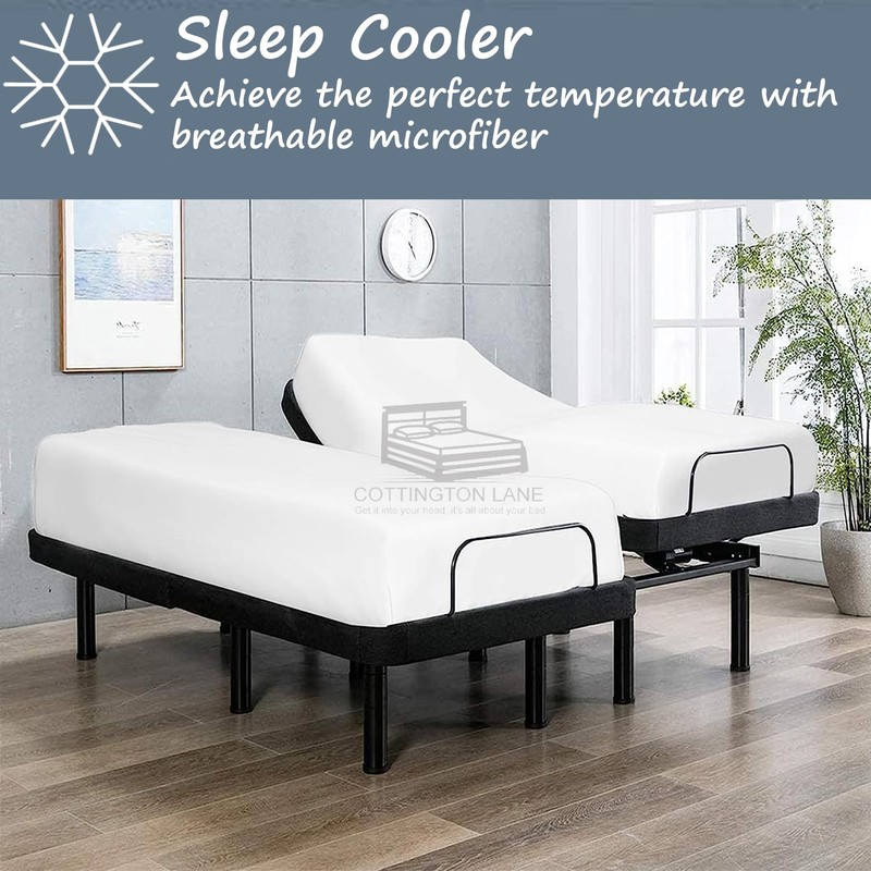 Split Queen Size Fitted Sheet-Premium Hotel Quality - Fitted Sheet