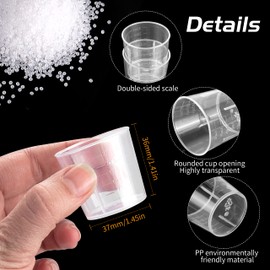 JSMTKJ Measuring Cups, Mixing Cups, Plastic Pack of 80
