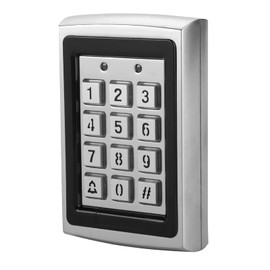 Sonew 125KHz Metal RFID​ Card Reader with Keypad and Backlight for Secure Access Control System(Silver)