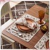 Set of 12 Brown Narrow Stripe Cloth Napkins, Linen Cloth