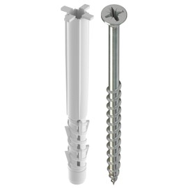 TOX Tetrafix 02190196 All-Purpose Frame Dowel, and Screw 6/65, CT, Pack of 50), XL, 021101051