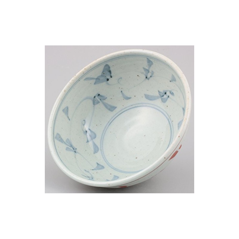 Hasamiyaki Issei Pottery Lightweight Rice Bowl, Small, Old Dyed Inside/Outer