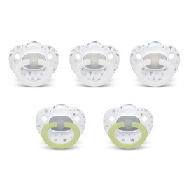 NUK - Chupetes de ortodoncia cómodos, colección atemporal, 0-6 meses, 5 unidades