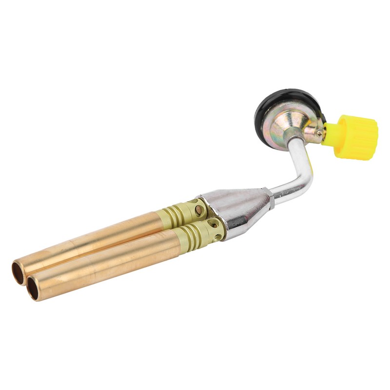Double Heating Flame Torch Portable Adjustable Welding Gun for Outdoors