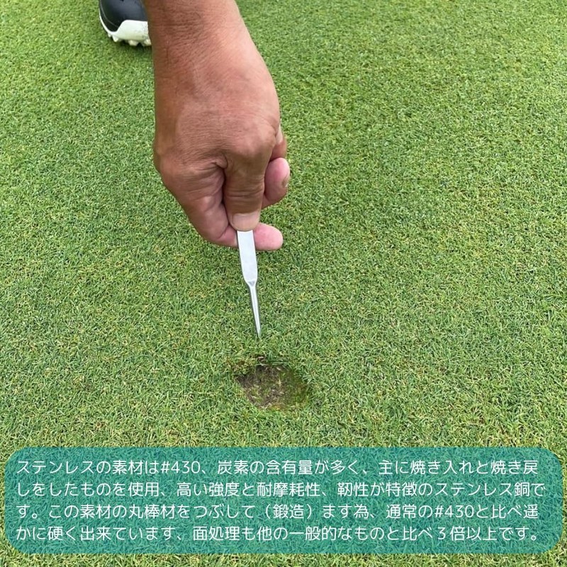 GreenLife ゴルフ ティー マグネットティー (10本セット/紛失無し/長持ち)ゴルフティー ロングティー ホルダー ティー ひも付き ゴルフ用品