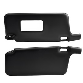 Driver and Passenger Side Sun Visor Compatible with Civic 1996 1997 1998 1999 2000 2001 Black Part Number TYT307020005B