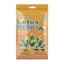 Golden Lotus Herbs Golden Lotus Drops (Original Formula) - Non GMO (12-Pack - 240 Cough Drops)