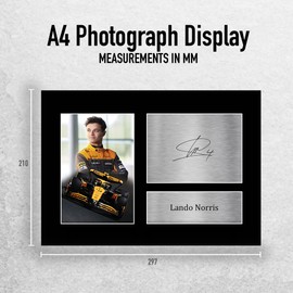 HWC Trading Lando Norris Gifts Printed Signed Autograph Picture for F1 Formula 1 Racing Fans - A4