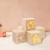 PINGEUI 70PCS 2 x 2 x 2 Inches Wooden Cubes,