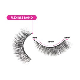 False Eyelashes Cateye Short 10 Pairs Artificial Eyelashes Cat Eye Artificial Eyelashes Natural Look Soft Mink Eyelashes Natural 3D Fake Lashes Cat Eye Parriparri